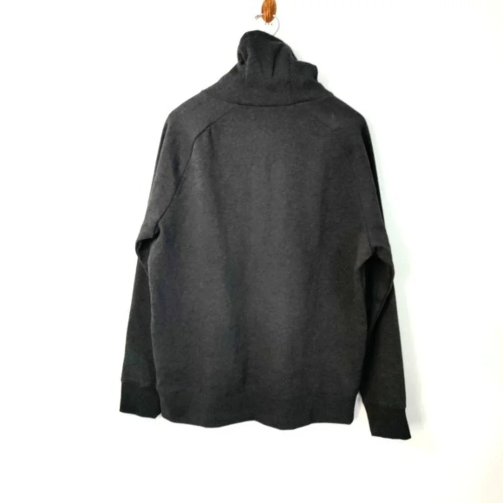 Don't Get It Twisted Men L Gray Outdoor Pullover Cowl Neck Sweatshirt Art 2 Wear